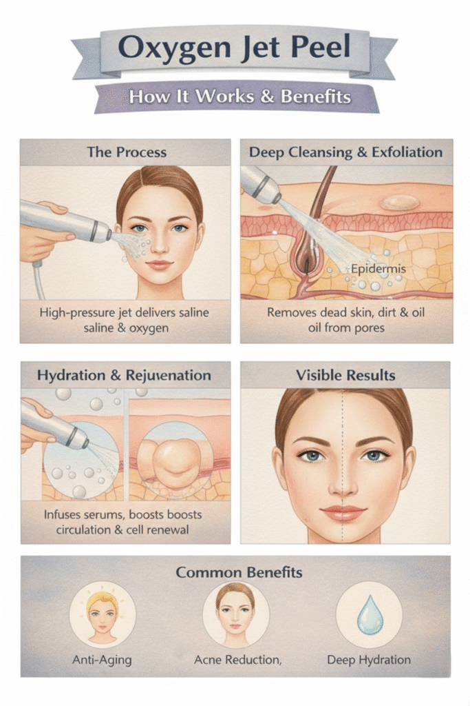 Oxygen Jet Peel Treatment in RT Nagar