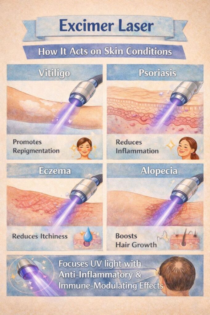 Excimer Laser for Vitiligo in RT Nagar